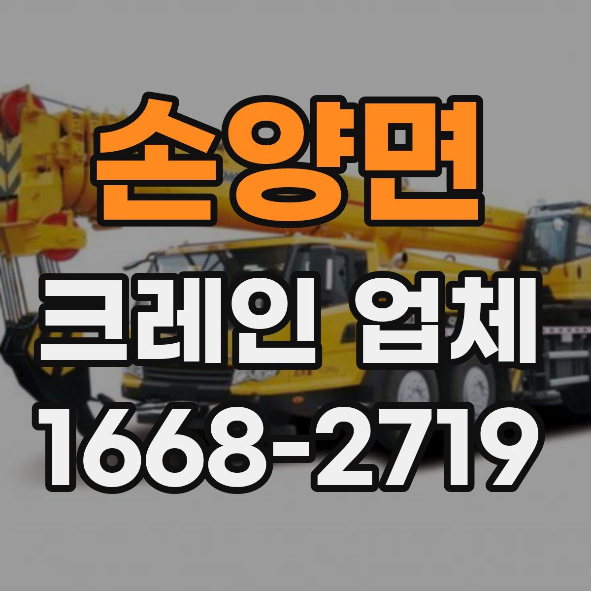 손양면 크레인 업체