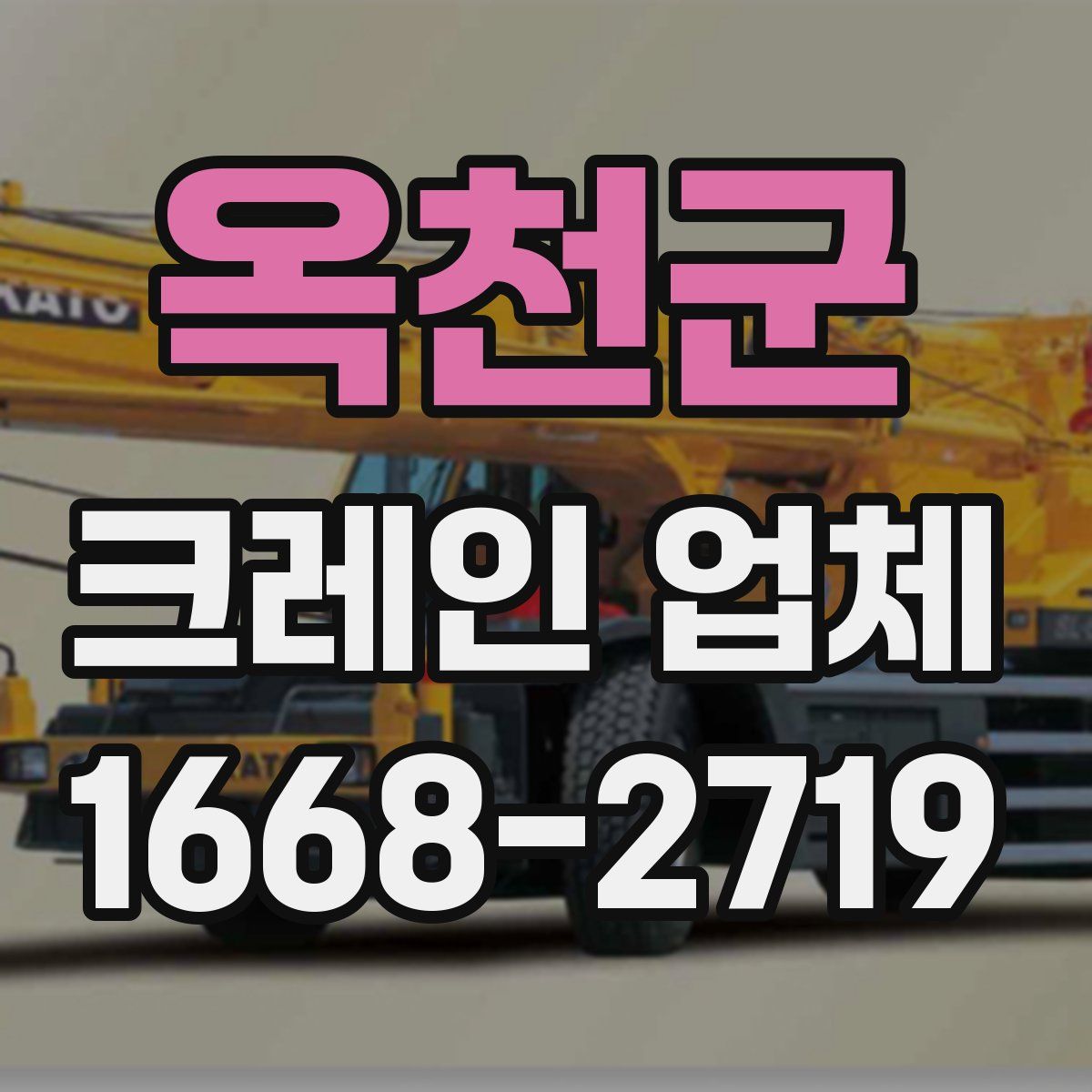 옥천군 크레인 업체