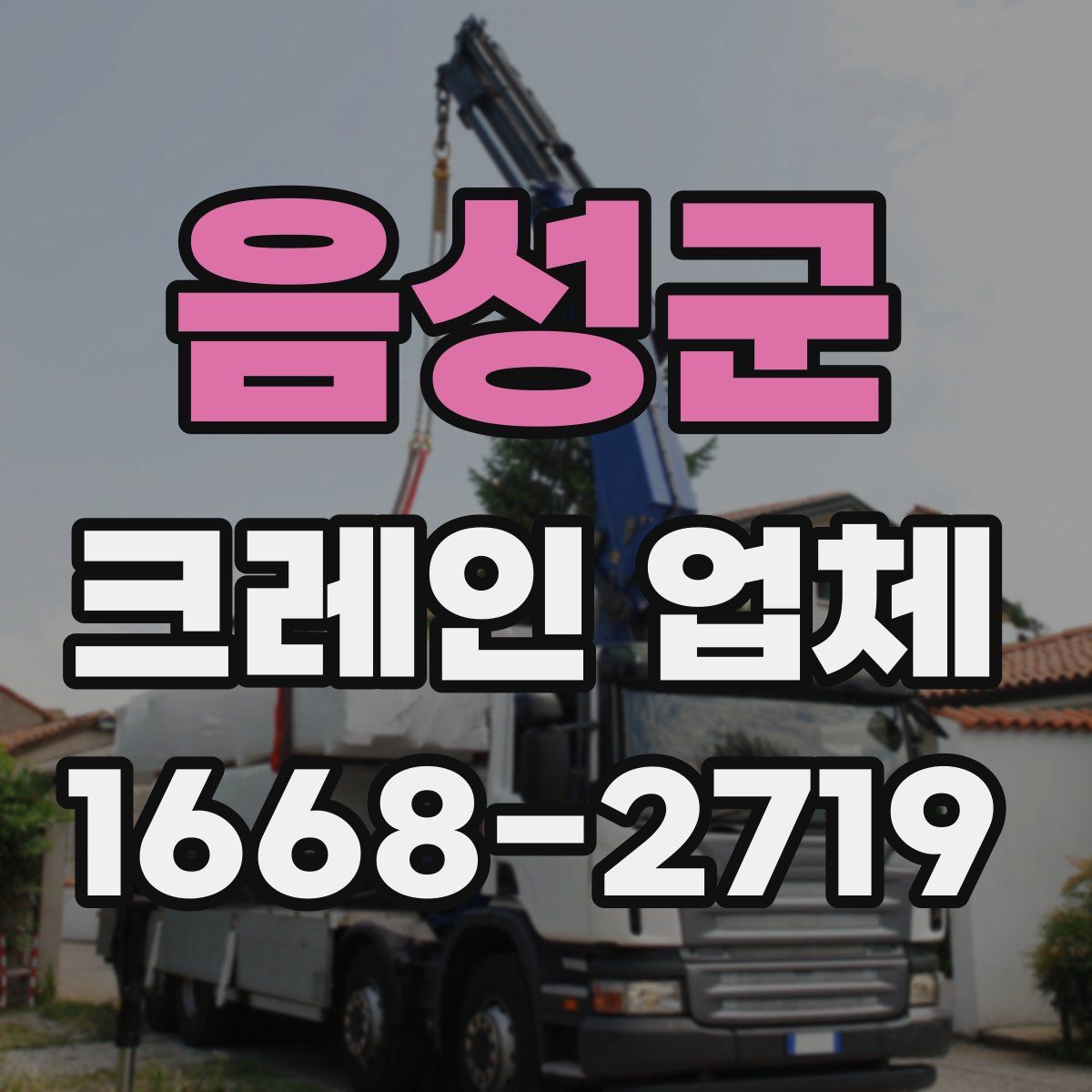 음성군 크레인 업체