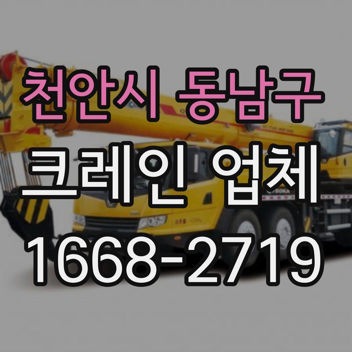 천안시 동남구 크레인 업체