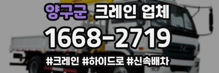 양구군 크레인 업체
