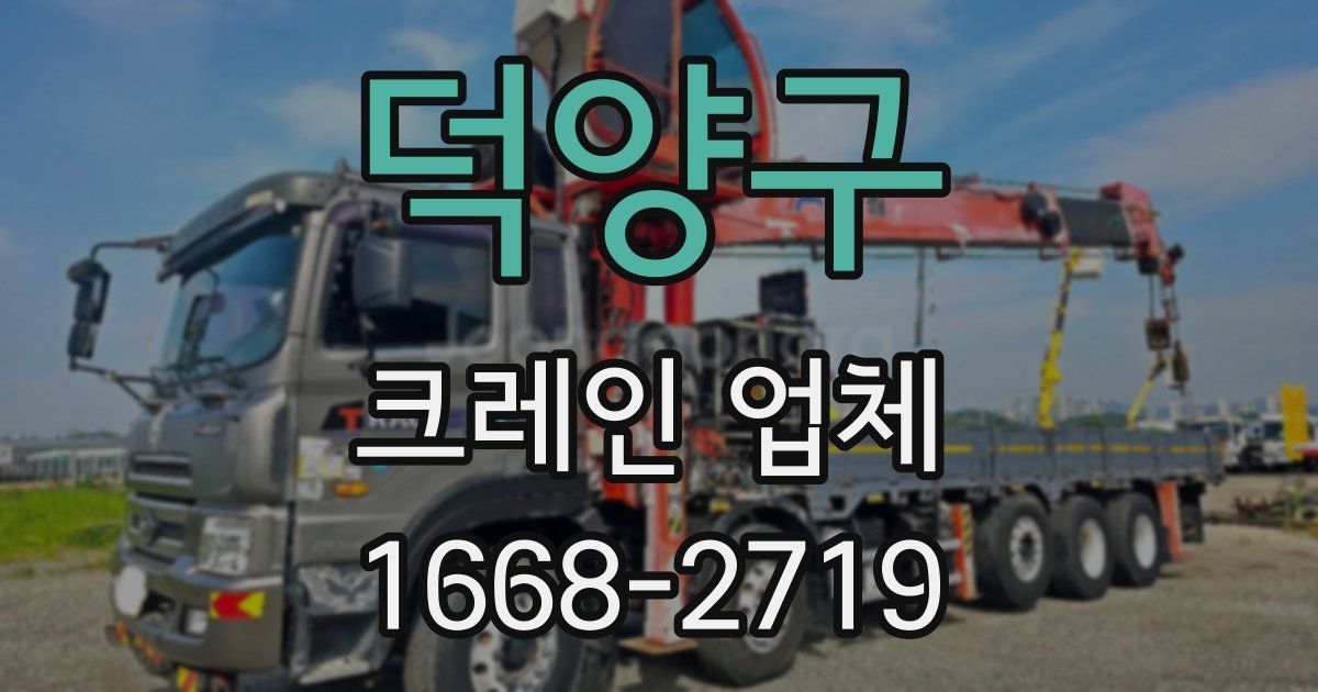 덕양구 크레인 업체