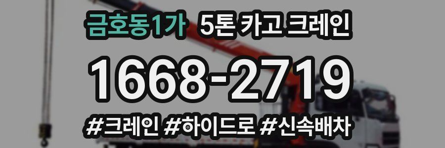 금호동1가 5톤 카고 크레인
