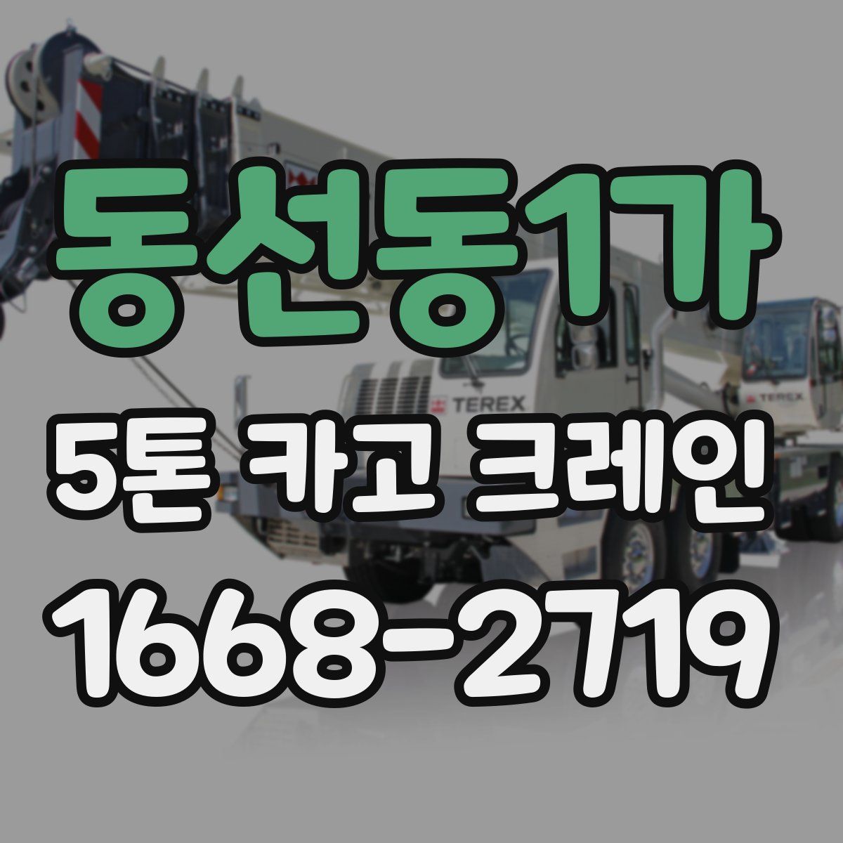 동선동1가 5톤 카고 크레인