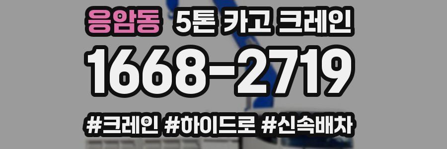 응암동 5톤 카고 크레인