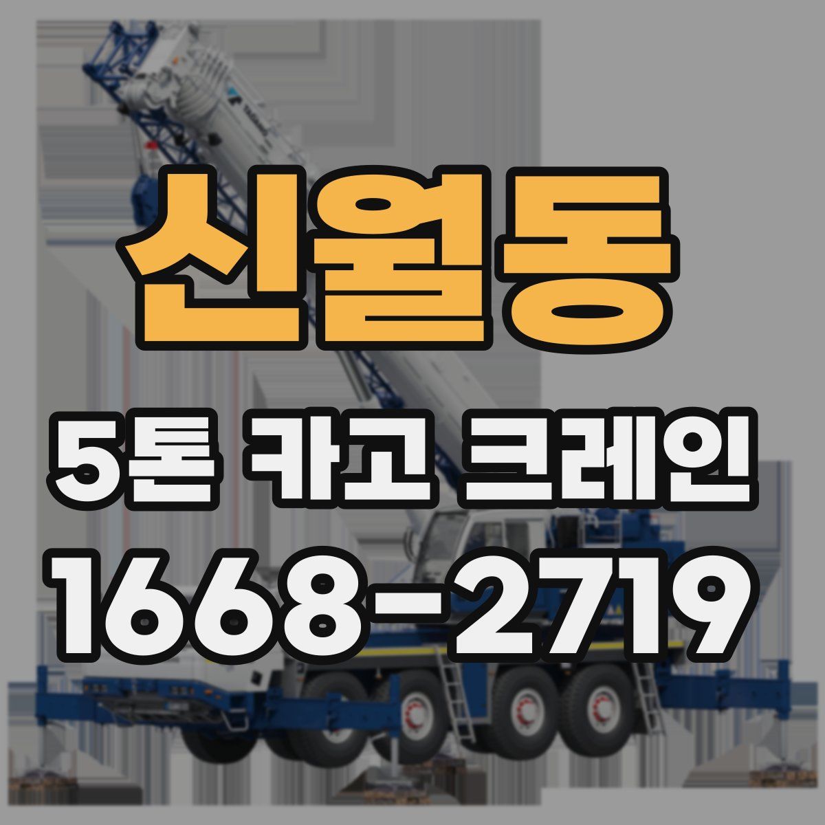 신월동 5톤 카고 크레인