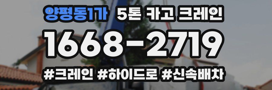 양평동1가 5톤 카고 크레인