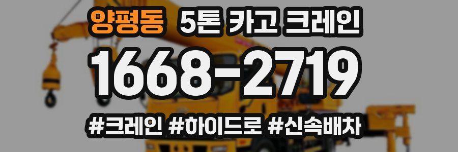 양평동 5톤 카고 크레인