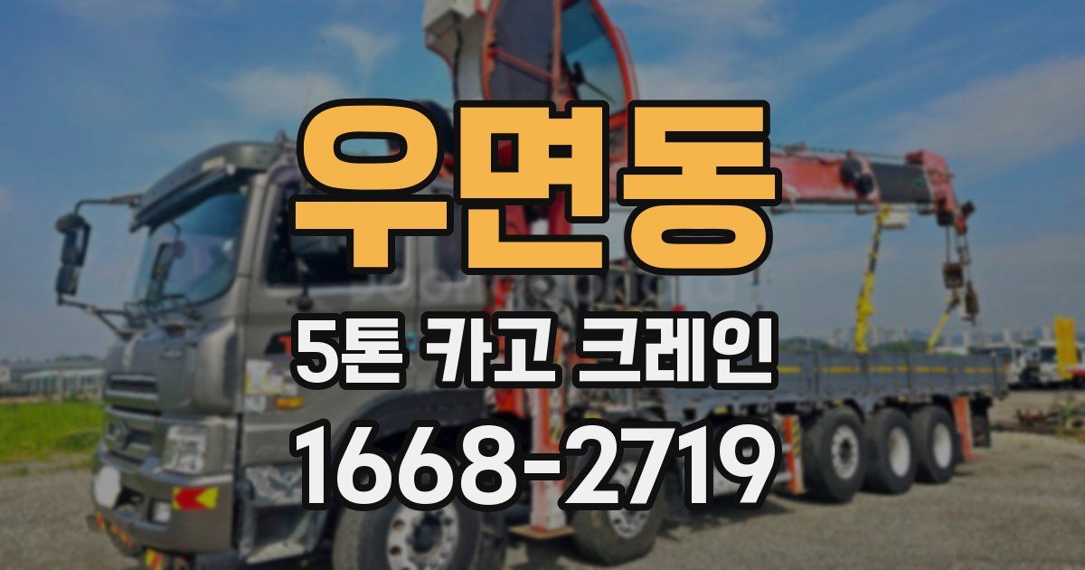우면동 5톤 카고 크레인