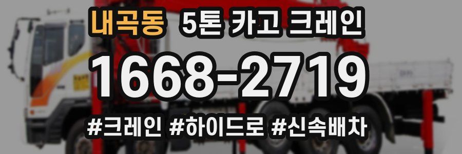 내곡동 5톤 카고 크레인
