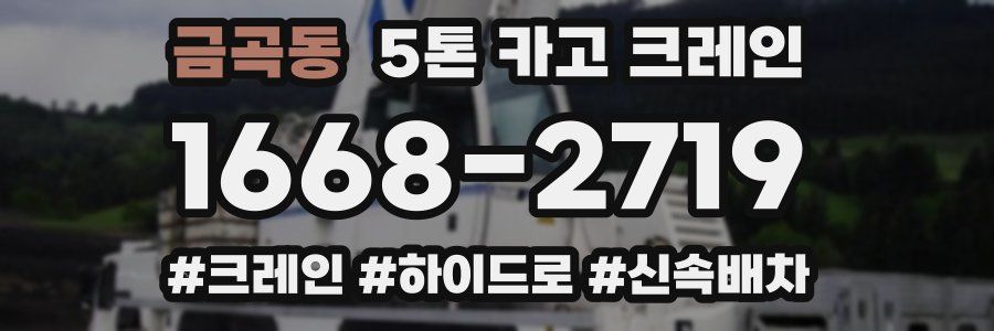 금곡동 5톤 카고 크레인