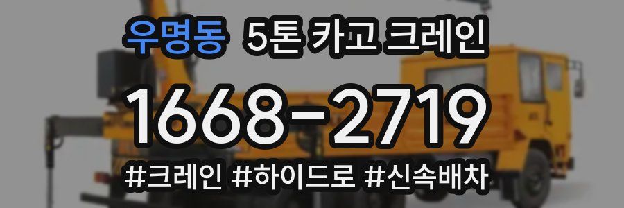 우명동 5톤 카고 크레인