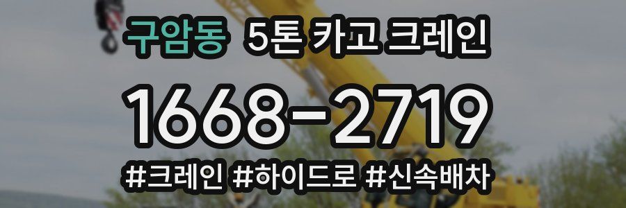 구암동 5톤 카고 크레인