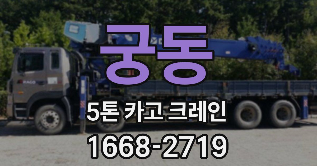 궁동 5톤 카고 크레인