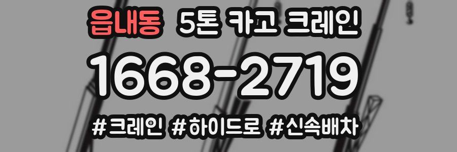읍내동 5톤 카고 크레인