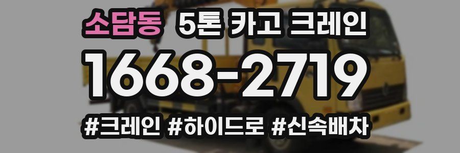소담동 5톤 카고 크레인
