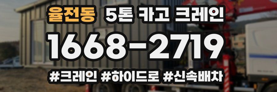 율전동 5톤 카고 크레인