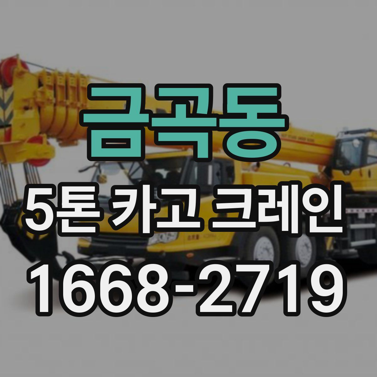 금곡동 5톤 카고 크레인