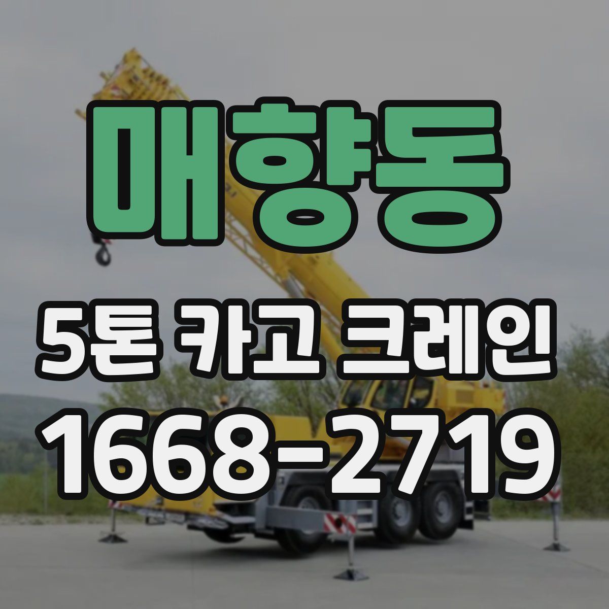 매향동 5톤 카고 크레인