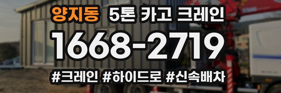 양지동 5톤 카고 크레인