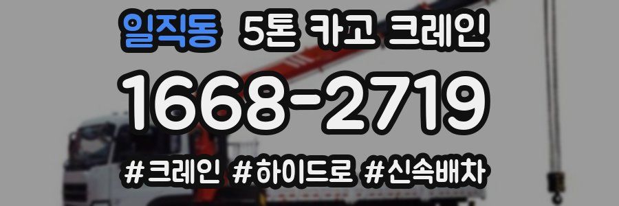 일직동 5톤 카고 크레인