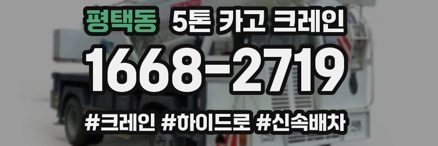 평택동 5톤 카고 크레인