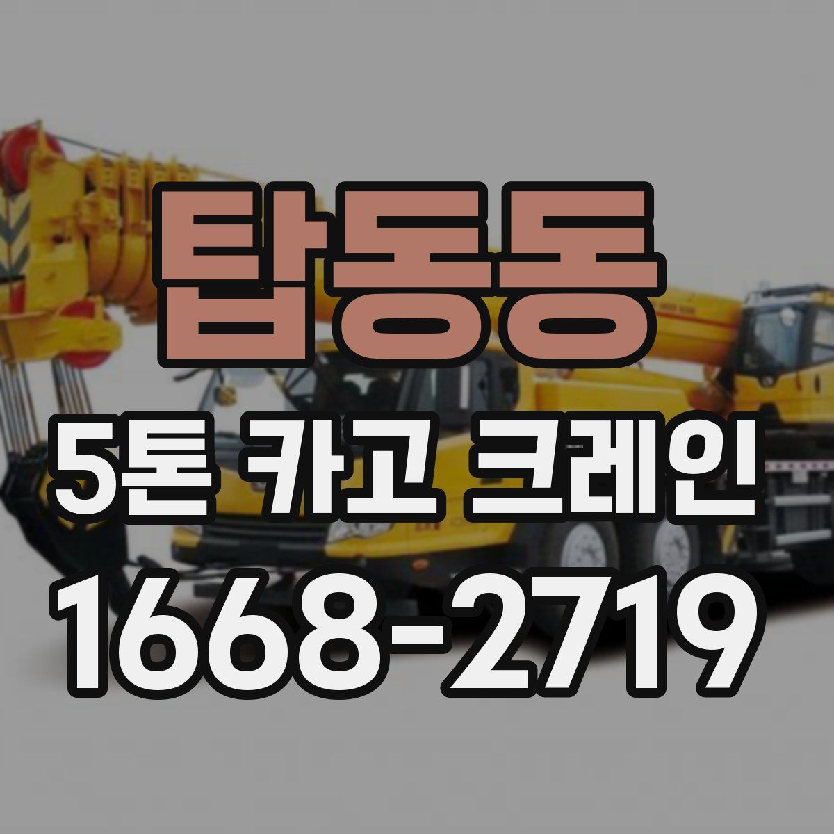 탑동동 5톤 카고 크레인