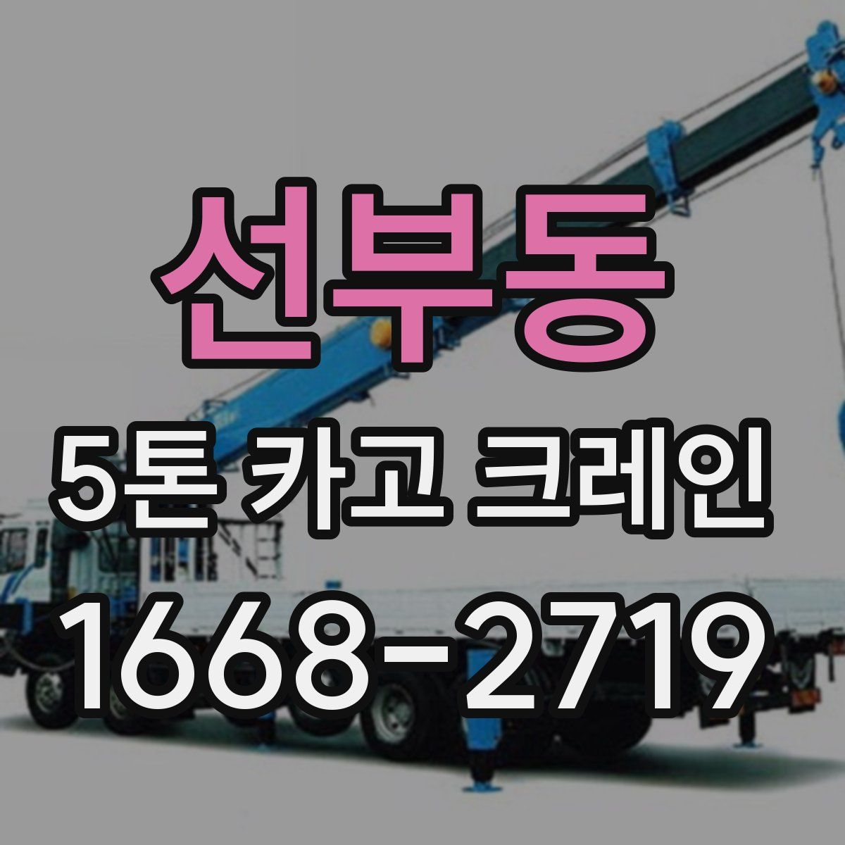 선부동 5톤 카고 크레인