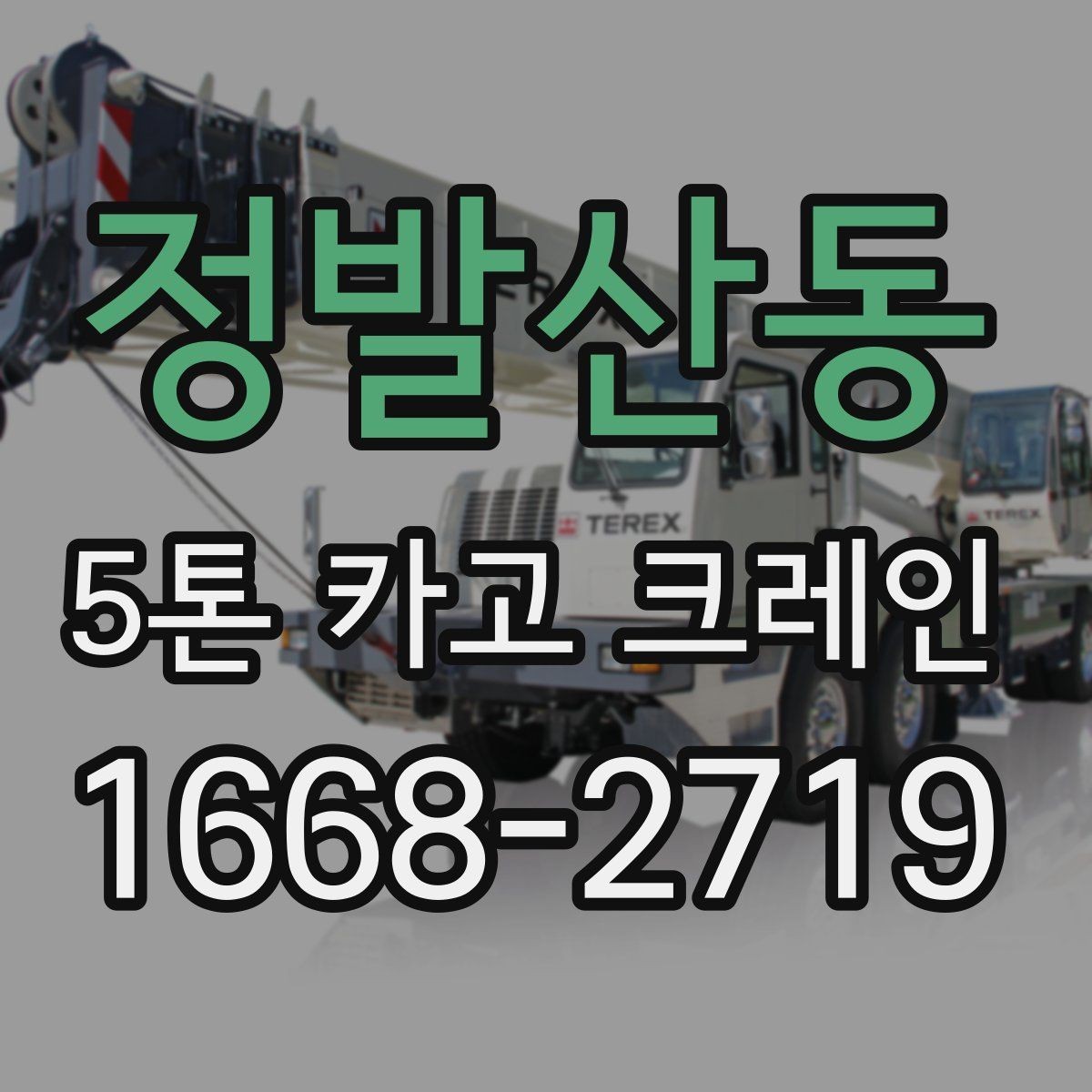 정발산동 5톤 카고 크레인 배차 시기와 일정 관리