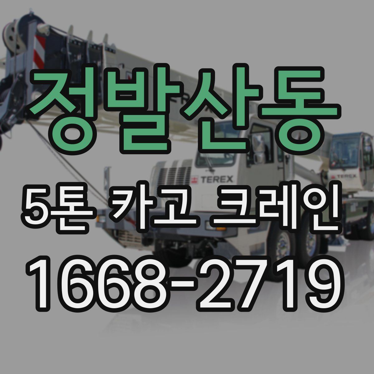 정발산동 5톤 카고 크레인