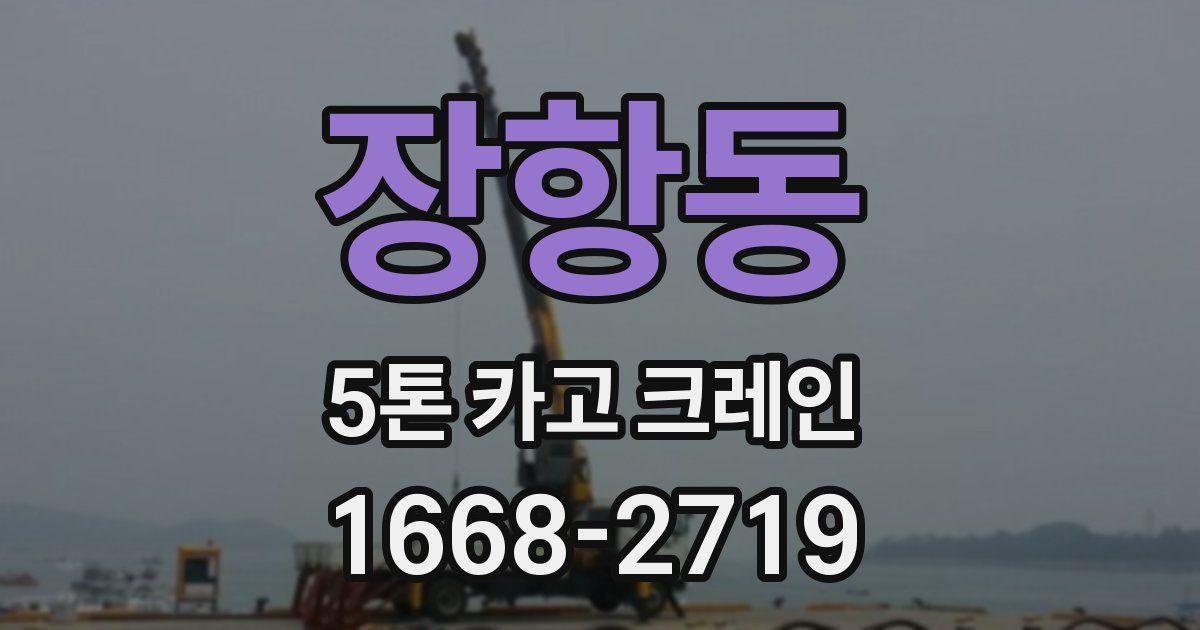 장항동 5톤 카고 크레인