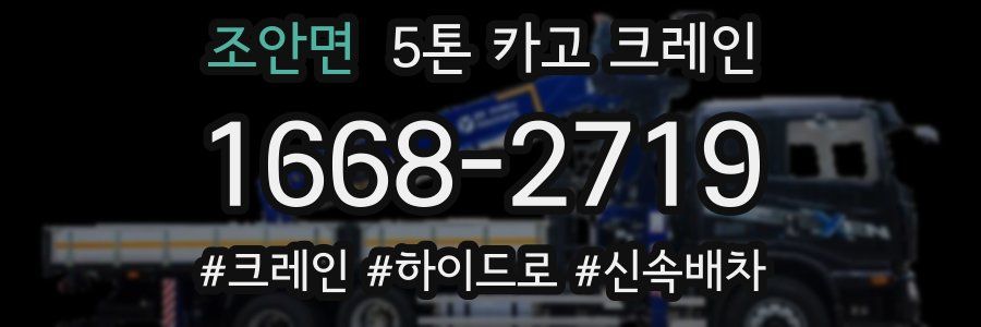 조안면 5톤 카고 크레인