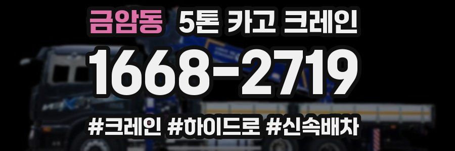 금암동 5톤 카고 크레인