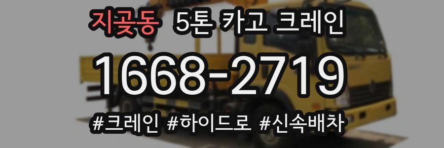 지곶동 5톤 카고 크레인