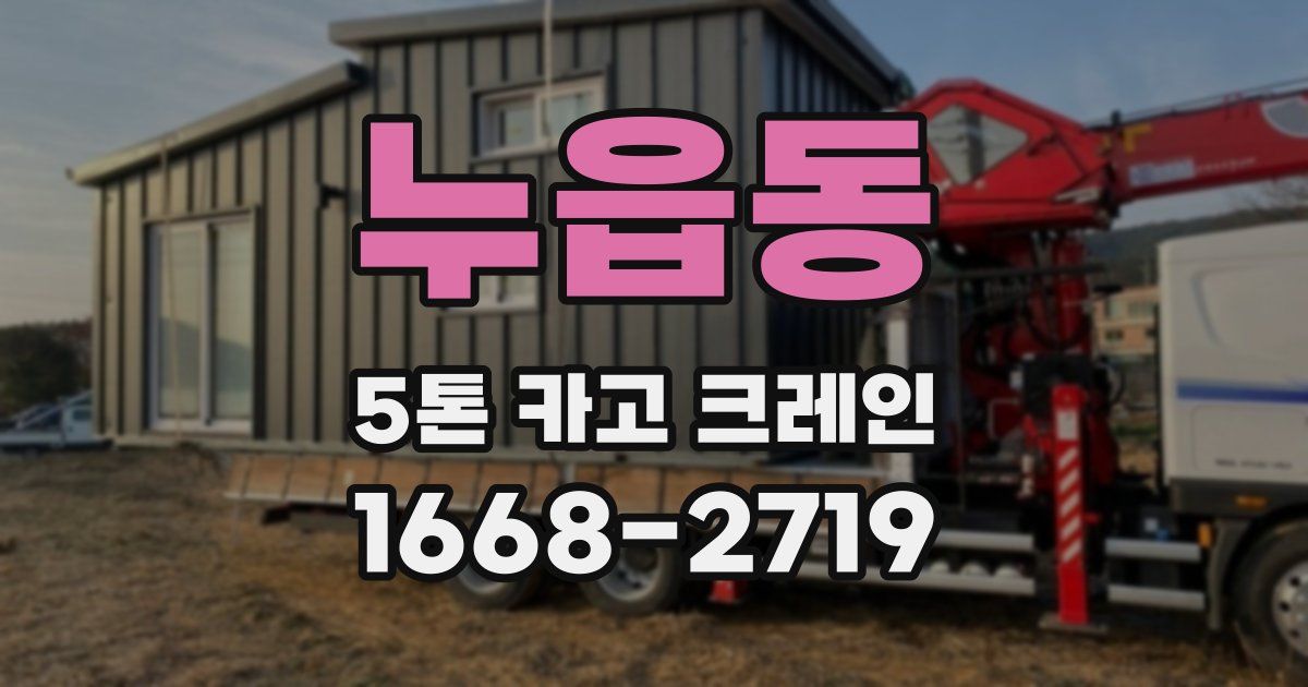 누읍동 5톤 카고 크레인