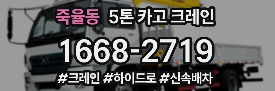 죽율동 5톤 카고 크레인