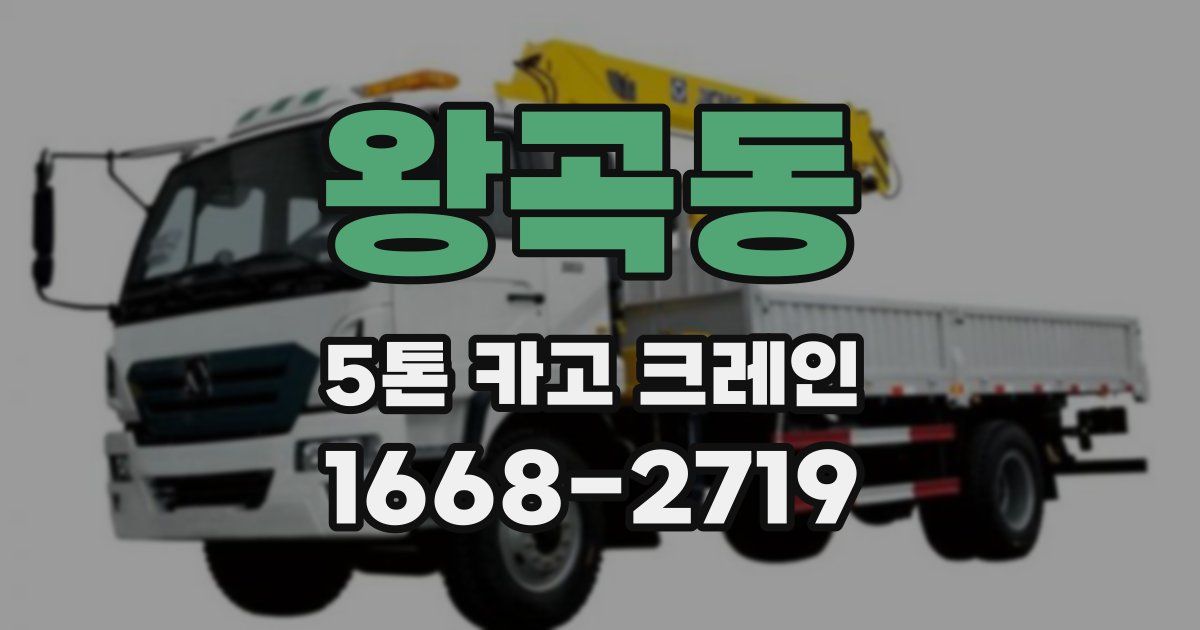 왕곡동 5톤 카고 크레인