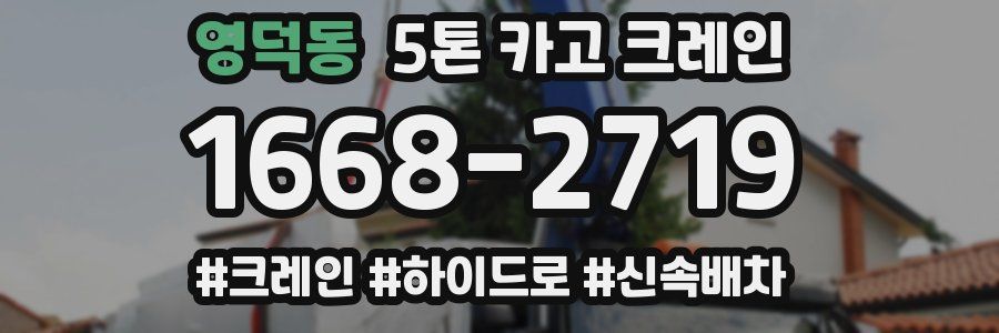 영덕동 5톤 카고 크레인