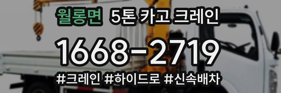 월롱면 5톤 카고 크레인