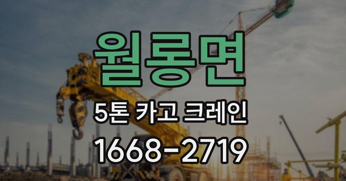 월롱면 5톤 카고 크레인