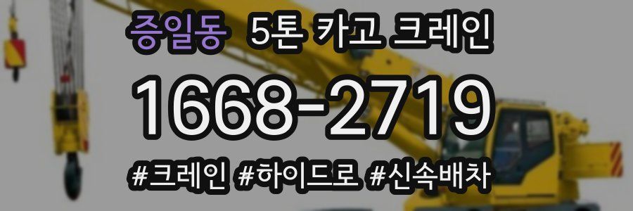 증일동 5톤 카고 크레인