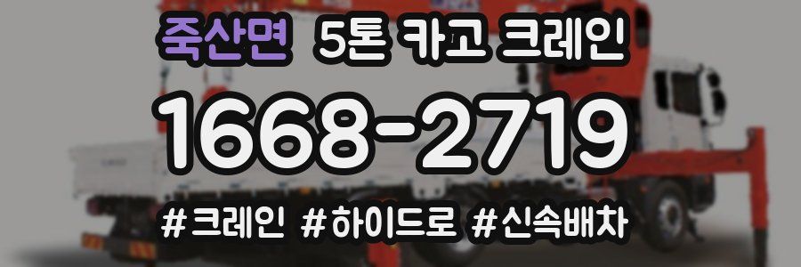 죽산면 5톤 카고 크레인