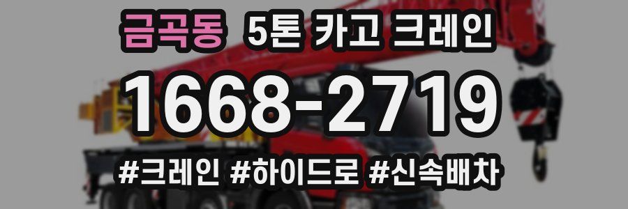 금곡동 5톤 카고 크레인