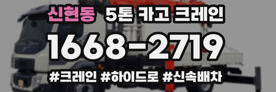 신현동 5톤 카고 크레인