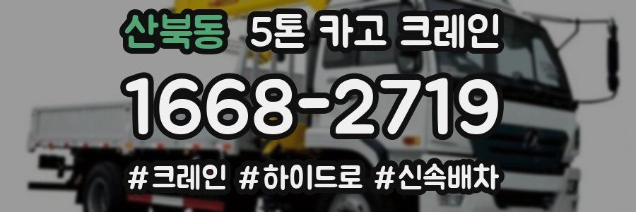 산북동 5톤 카고 크레인