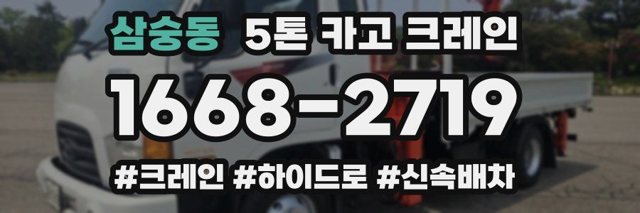 삼숭동 5톤 카고 크레인
