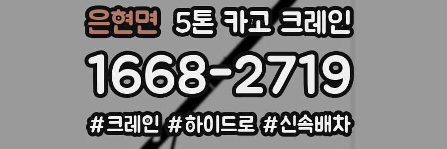은현면 5톤 카고 크레인