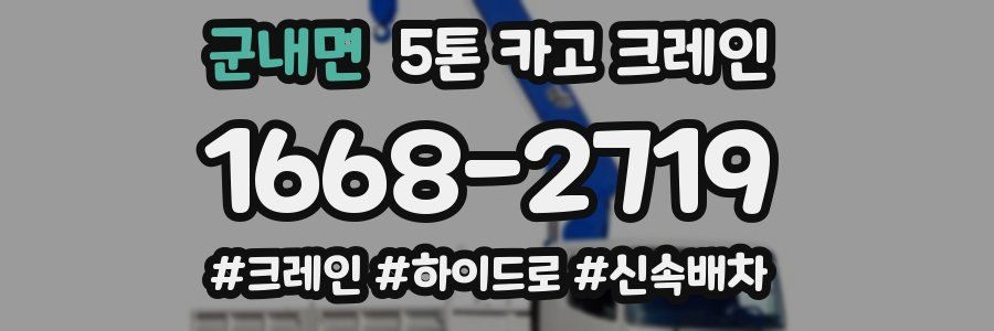 군내면 5톤 카고 크레인