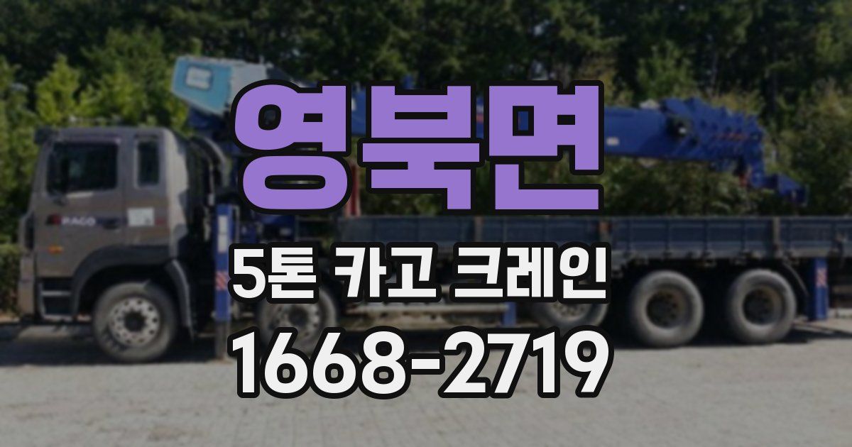 영북면 5톤 카고 크레인