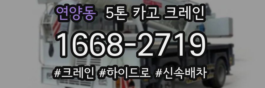 연양동 5톤 카고 크레인